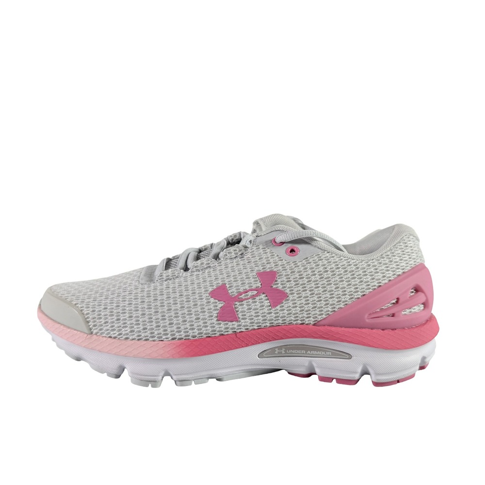 Under Armour Womens Charged Gemini 2020 NM Gray Pink Shoes 7.5
